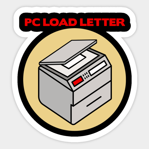 PC Load Letter! Sticker by KramerArt